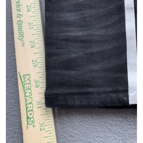 Reelistik NYC Denim Jeans Men's Size 32 Black Wash Racerstripe Paint Splash - Picture 7 of 16